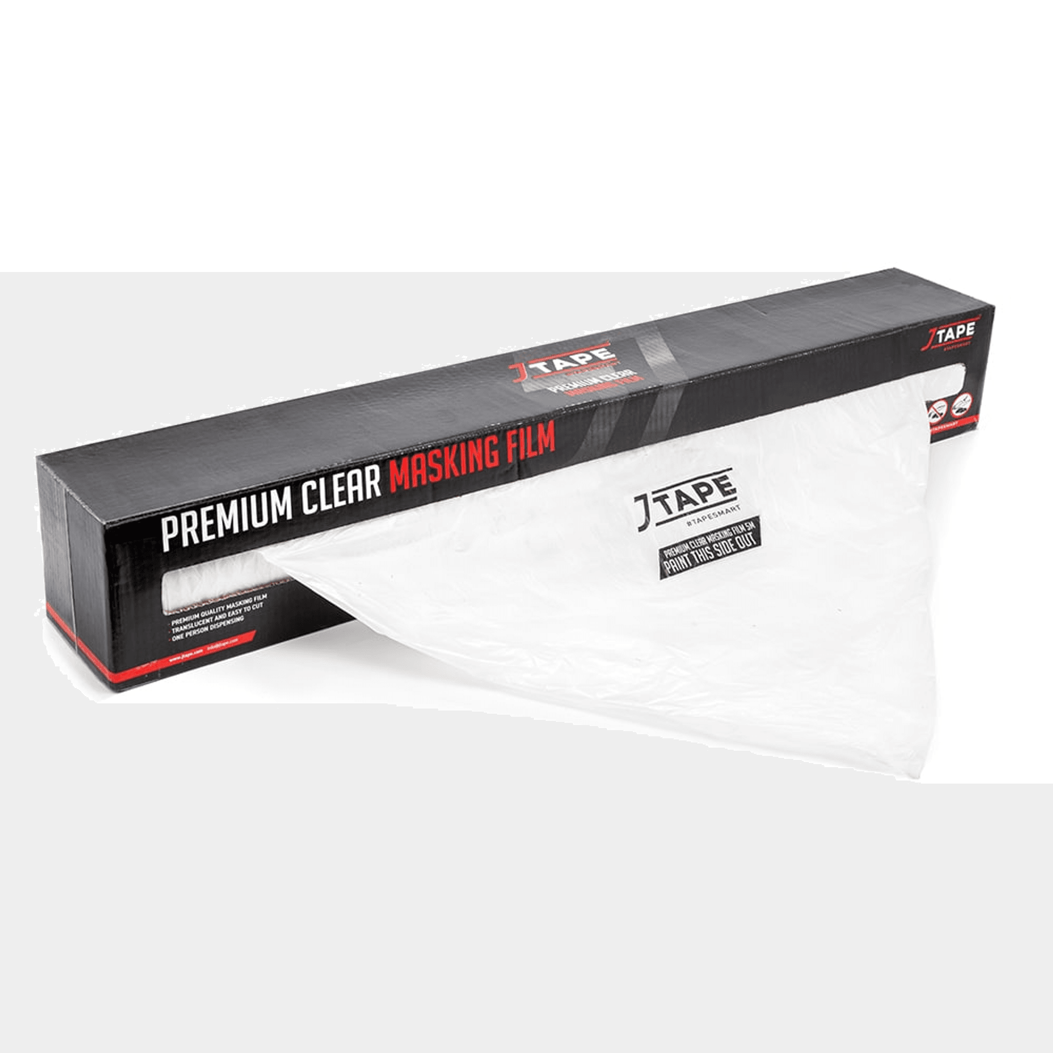 Jtape Premium clear plastic sheeting 16ft x 350ft