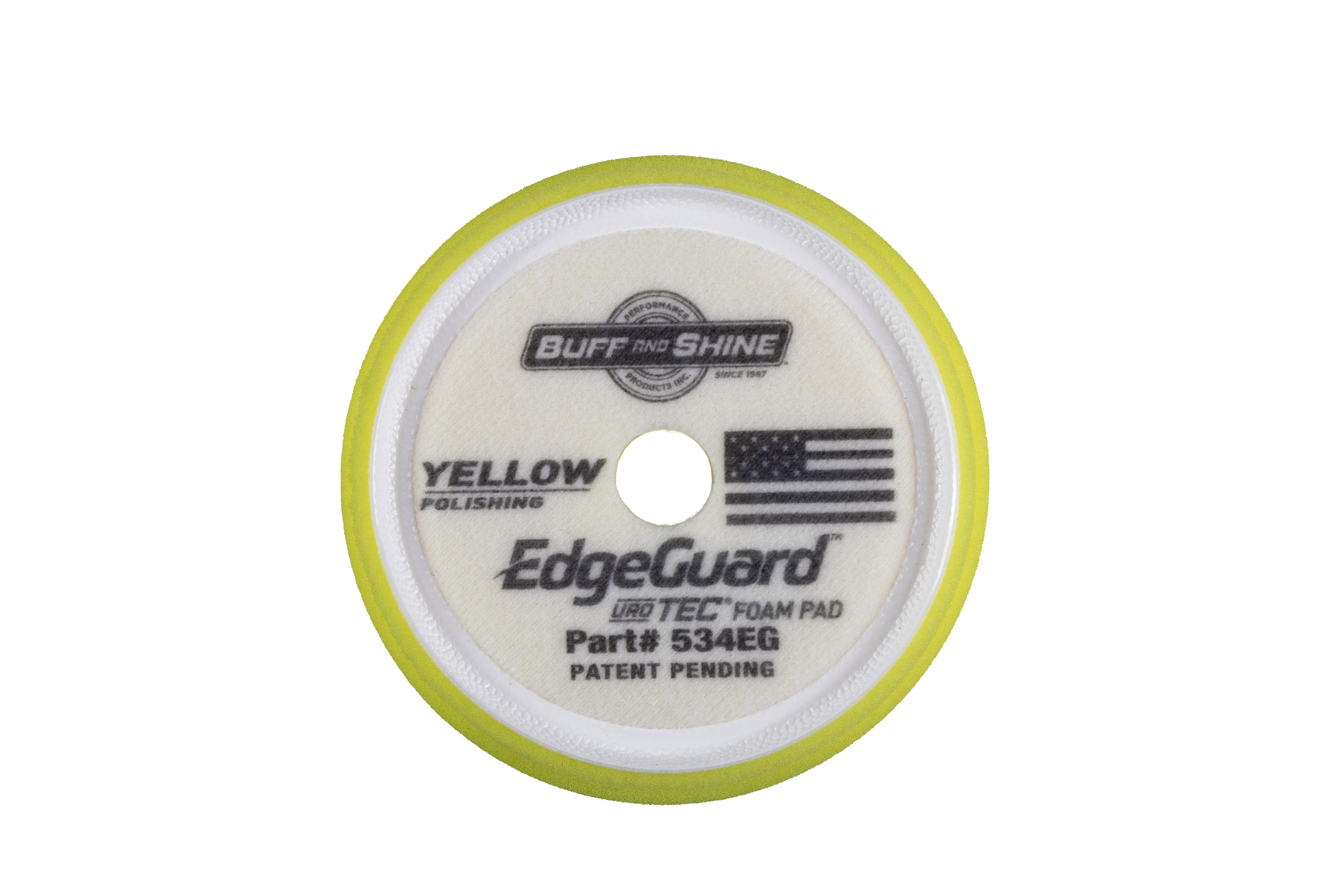 EdgeGuaFoam Pad, Yellow, Polishing, 5" / 130mm (2 pack)