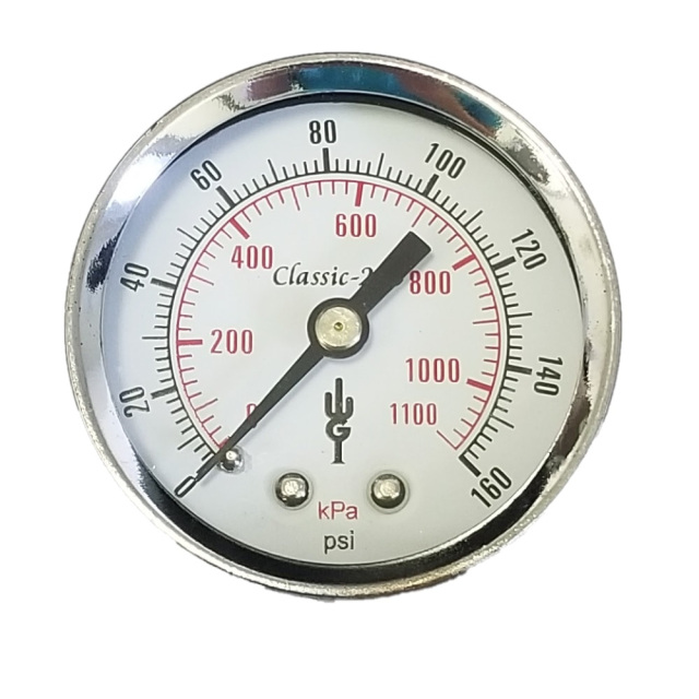 GAUGE. 0-160PSI 1 / 4BACK ACRYLI