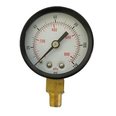 Gauge 0-120. 2" 1 / 8 bottom