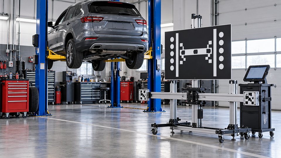 Pont élévateur et équipement de calibration ADAS